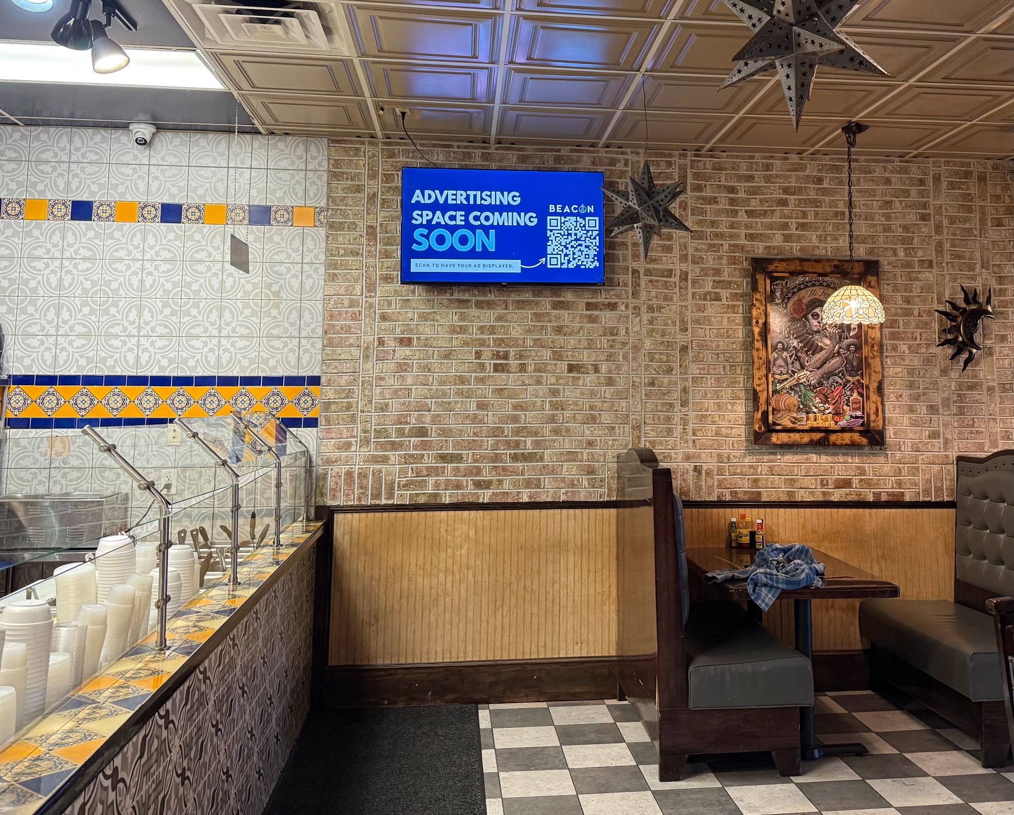 Beacon display at Nopales Fresh Mex Express